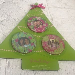 NWT Lilly Pulitzer Christmas Ornament Set
